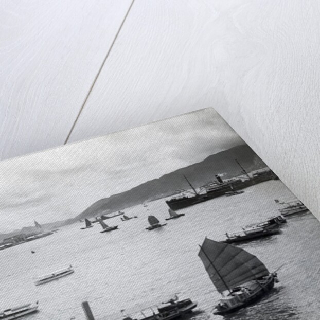 Boats In Hong Kong Harbor by Anonymous