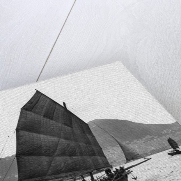 Boats (Junks) In The Harbor by Anonymous