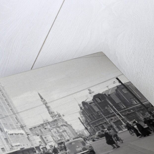 View Of Shanghai Looking Down Road by Anonymous