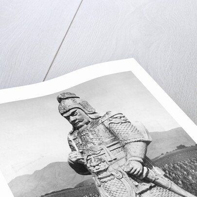 Stone Statue Of Chinese General by Anonymous