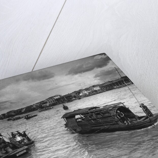Scene On The Pearl River With Boats by Anonymous