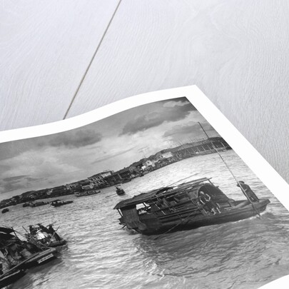 Scene On The Pearl River With Boats by Anonymous