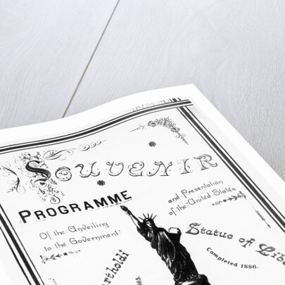 Program Souvenir For Statue Of Liberty by Anonymous
