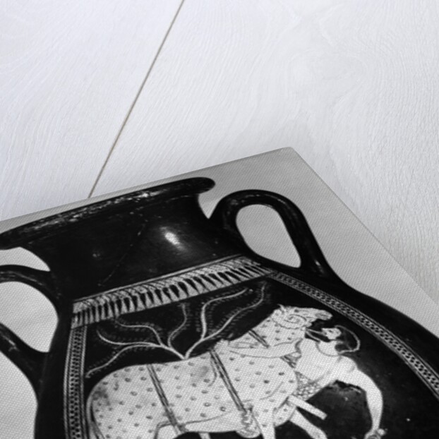 Pot Showing Odysseus Under The Ram by Anonymous