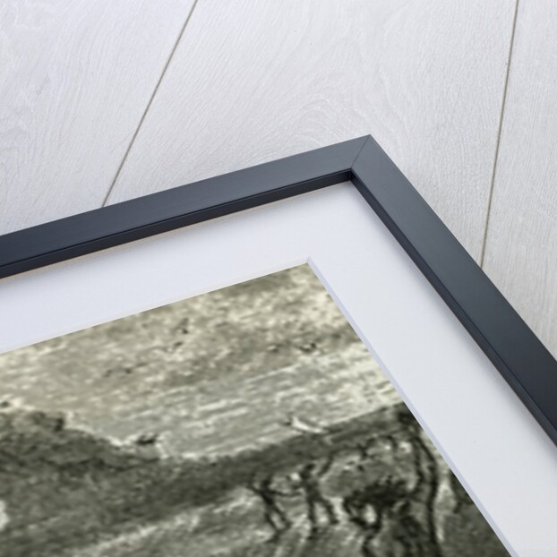 Illustration of Hawaiian Natives Surfing On High Wave by Anonymous