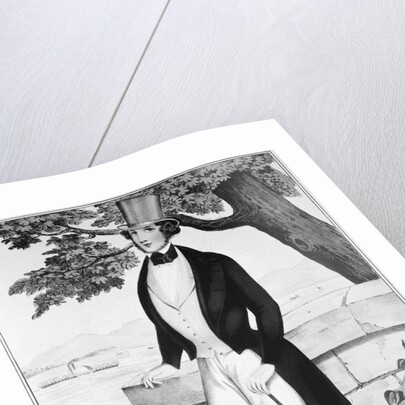 Lithograph Of Man In Top Hat by Anonymous
