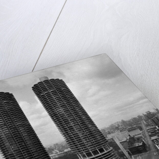 Facade of Marina City Towers by Anonymous