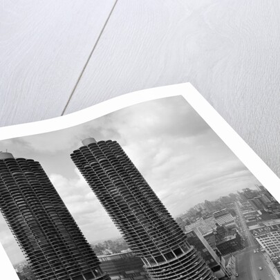 Facade of Marina City Towers by Anonymous