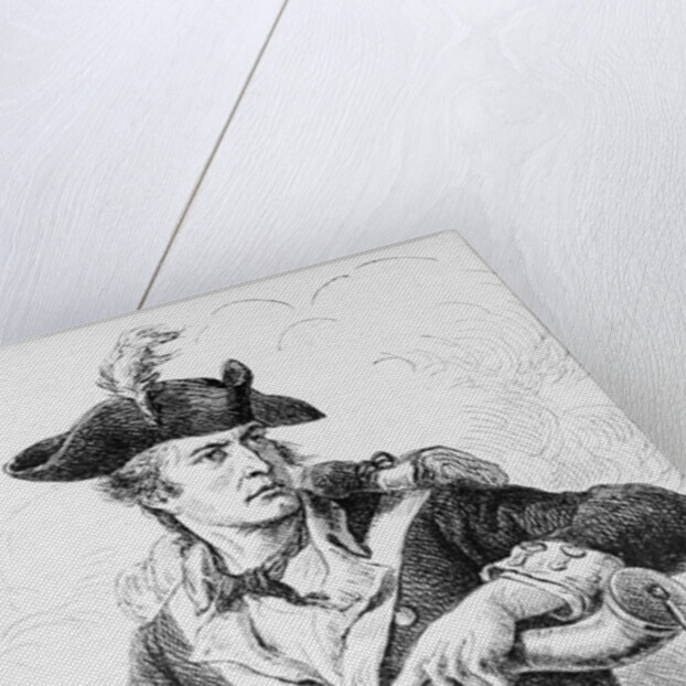 Soldier Of 1776 Filling Gun With Powder by Anonymous