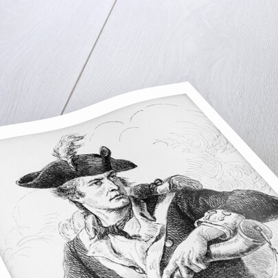 Soldier Of 1776 Filling Gun With Powder by Anonymous