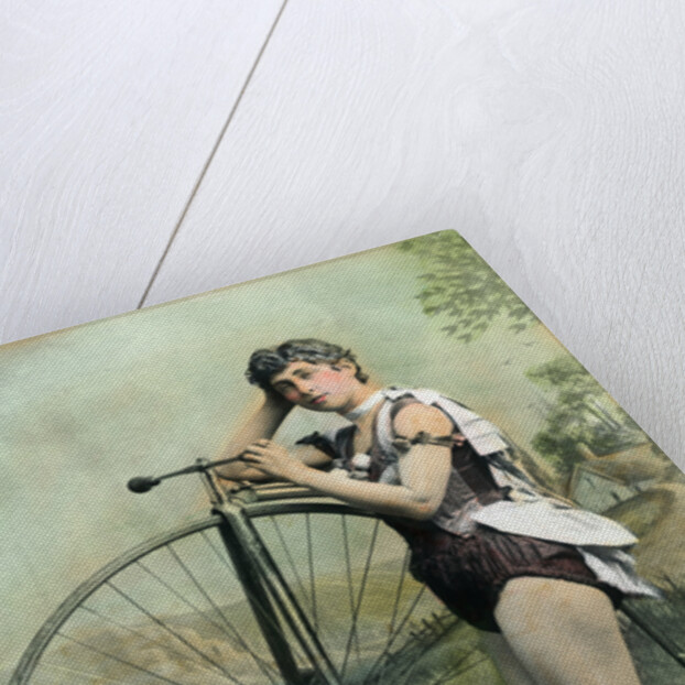 Female Circus Performer With Bicycle by Anonymous