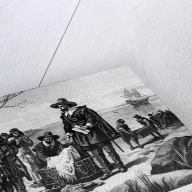 Purchase of Manhattan Island by Pieter Minuit by Alfred Friedericks