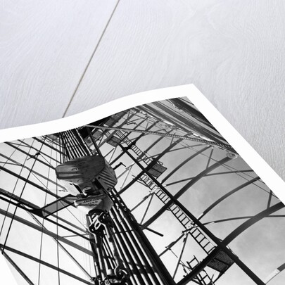 Oil Derrick Beams & Drilling Pipes by Anonymous