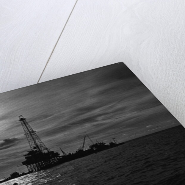 General View Of Offshore Oilwell by Anonymous