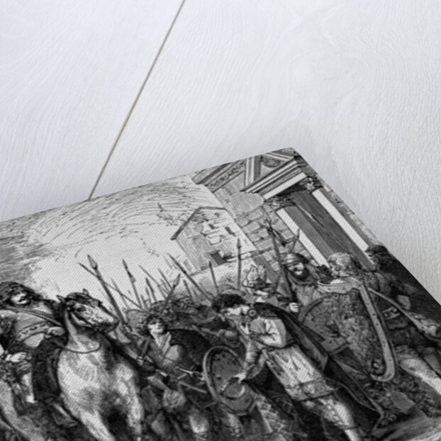 Romulus Augustulus Surrenders To Odoacer by Anonymous