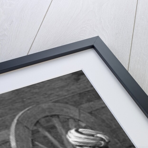 Two Men Boring A Petroleum Oil Well by Anonymous