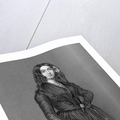 George Sand Standing - Engraved Illus by Anonymous