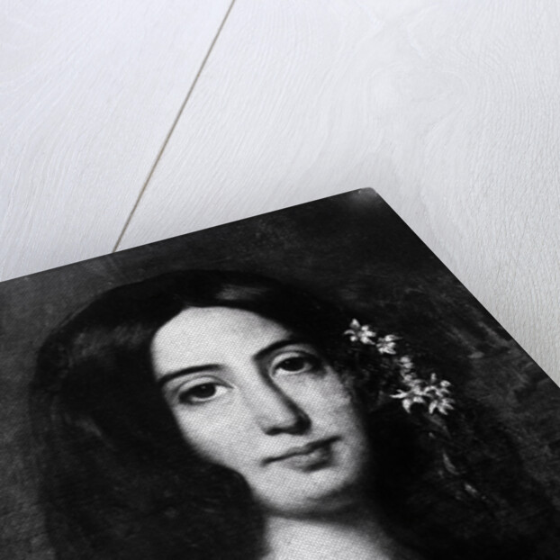 Detail of Portrait of George Sand by Auguste Charpentier