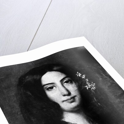 Detail of Portrait of George Sand by Auguste Charpentier