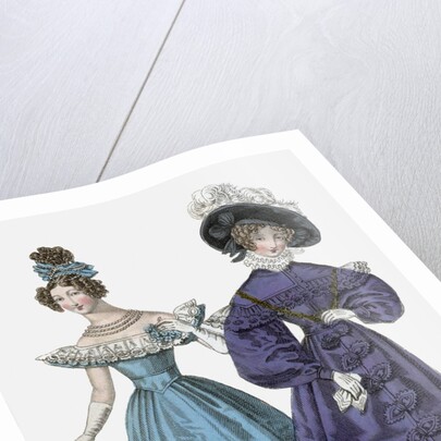 French Evening Costume & Walking Dress by Anonymous