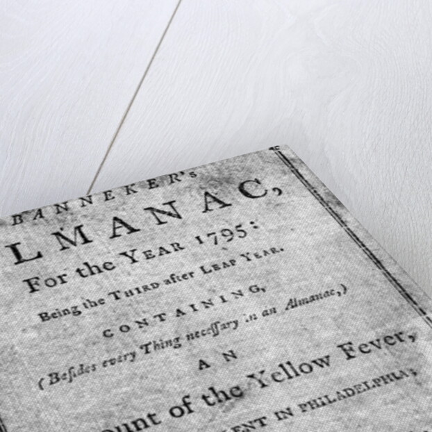 Banneker'S Almanac Frontispiece 1795 by Anonymous