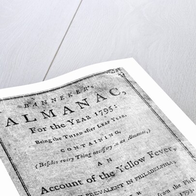 Banneker'S Almanac Frontispiece 1795 by Anonymous