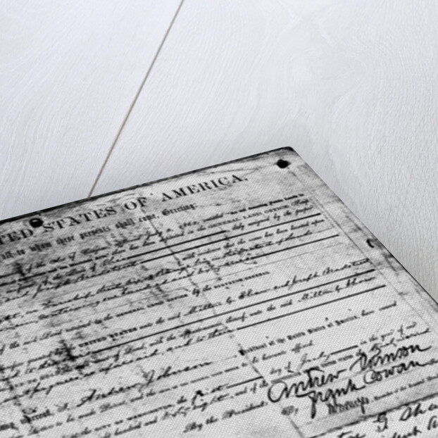 Ohio Land Grant Certificate 1868 Documen by Anonymous