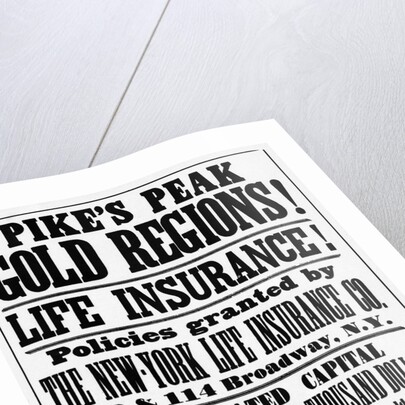 Life Insurance For Gold Prospecters by Anonymous