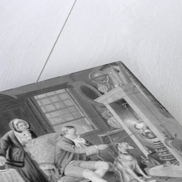 James Watt Illus.;Seated At Fireplace,Dog by Anonymous