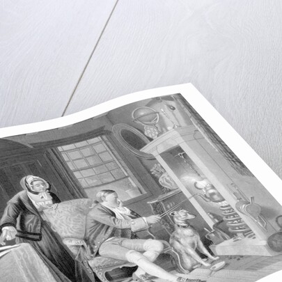 James Watt Illus.;Seated At Fireplace,Dog by Anonymous
