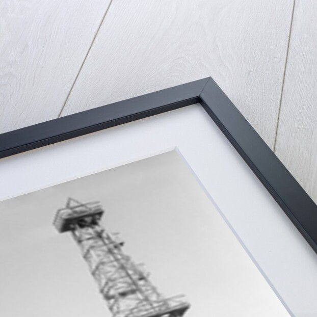 Oil Derricks In Field by Anonymous