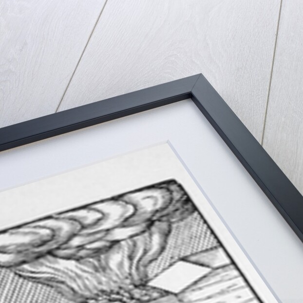 Engraving Of Men W/Lead Smelter Furnace by Anonymous