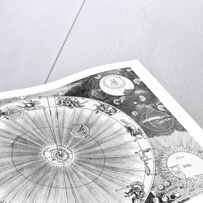Illustration of Copernican and Ptolemaic Views of the Universe by Anonymous