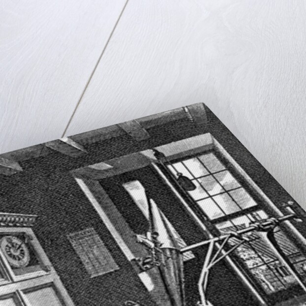 Engraving of Ole Roemer Using His Meridian Circle by Anonymous