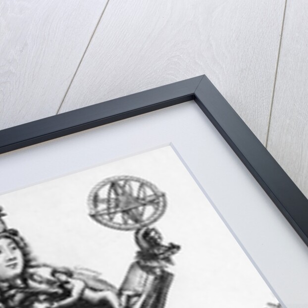 Engraving Of Astrologer W/Symbols by Anonymous