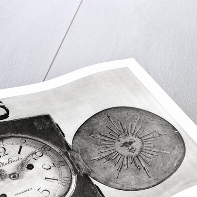 Swedish Clock W/Sun On Face Cover by Anonymous