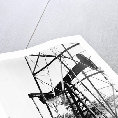 Oil Derrick Pumping Closer Up by Anonymous