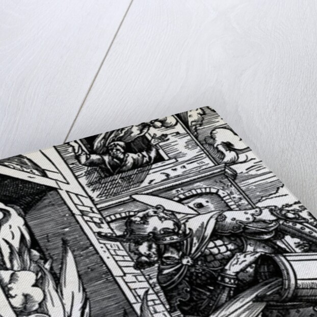 St. Florian Pouring Water On Fire by Anonymous