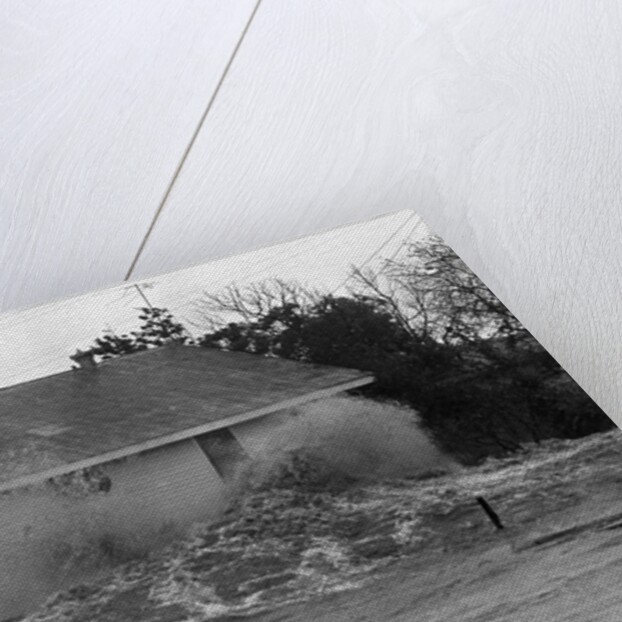 Waves Crashing Into Flooded House by Anonymous