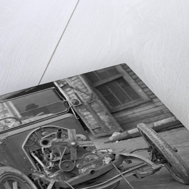 Exposed Engine of Early Automobile by Anonymous