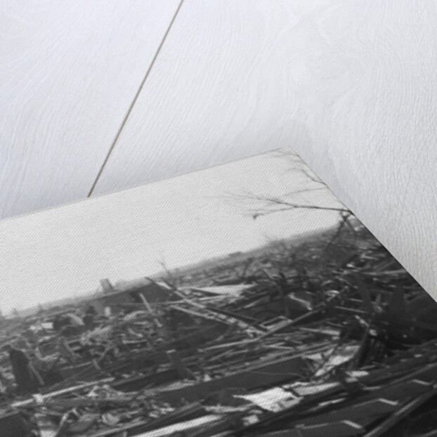 Men Survey Damage Done By Tornado by Anonymous