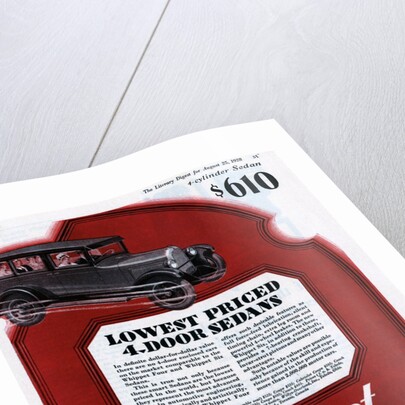 Color Advertisement for Whippet Cars with Full Cars by Anonymous