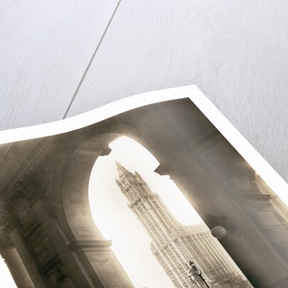 Woolworth Building Through Arch by Anonymous