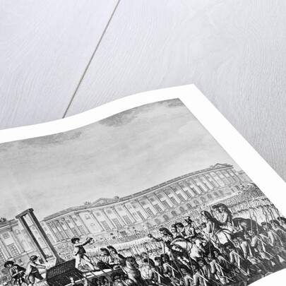 Illustration Depicting the Execution of King Louis XVI by Anonymous