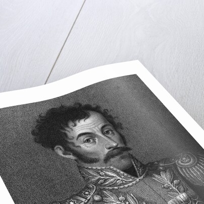 Aquatint Portrait of Simon Bolivar by Anonymous