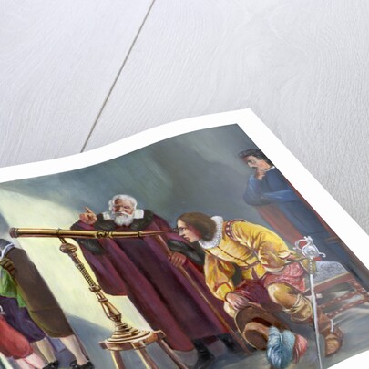 Galileo And Milton in Obseratory by Anonymous