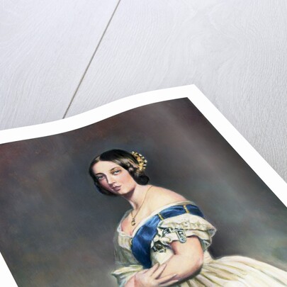 Young Queen Victoria W/Rose In Hand by Anonymous