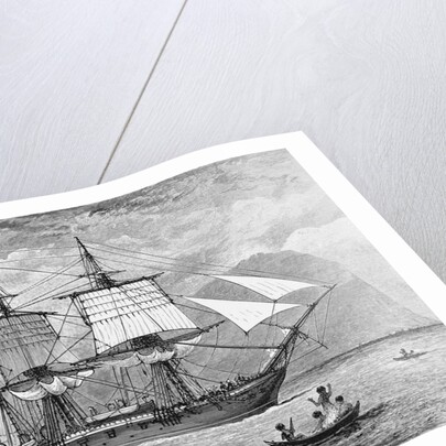 HMS Beagle in Straits of Magellan by Anonymous