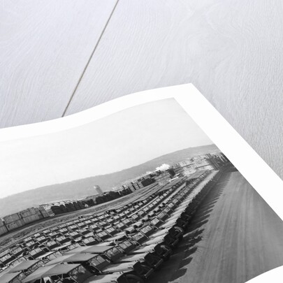 US Army Jeeps Parked at Army Depot by Anonymous