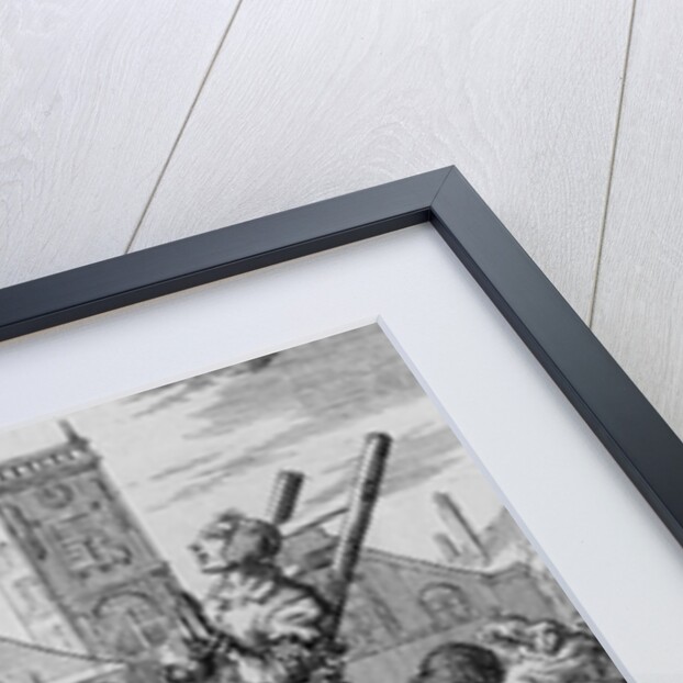 Anneken Hendriks Being Hoisted to the Fire by Jan Luyken